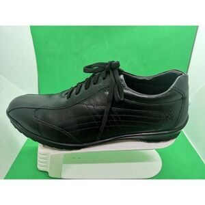 Men's Liberty Black Leather Oxford Tan Dress Shoes LS-974 Size 12